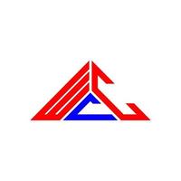 wcc lettera logo creativo design con vettore grafico, wcc semplice e moderno logo nel triangolo forma.