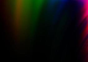 multicolore scuro, modello vettoriale arcobaleno con linee, ovali.