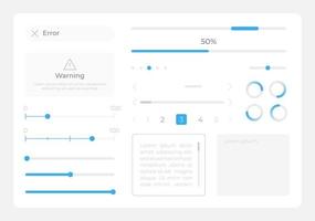 cursori ui elementi kit. modificabile isolato vettore componenti. navigazione menù. ragnatela design aggeggio collezione per mobile applicazione, Software con leggero tema