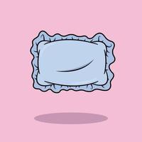 il illustrazione di blu cuscino vettore