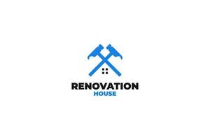 rinnovamento Casa logo design vettore illustrazione