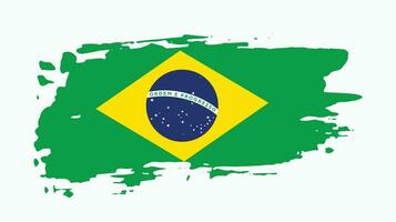 nuovo Vintage ▾ brasile grunge bandiera vettore