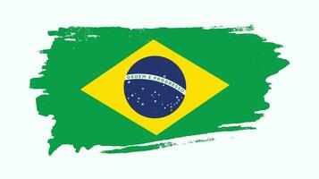 professionale brasile grunge bandiera vettore