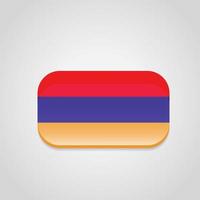 Armenia bandiera arrotondato angolo vettore