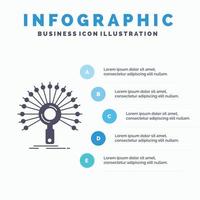 dati. informazione. informativo. Rete. recupero infografica modello per sito web e presentazione. glifo grigio icona con blu Infografica stile vettore illustrazione.