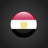 Egitto bandiera cerchio pulsante vettore
