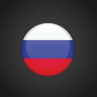 Russia bandiera cerchio pulsante vettore