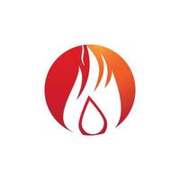 fuoco fiamma logo vettore