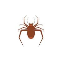 logo dell'illustrazione del ragno vettore