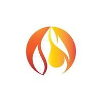 fuoco fiamma logo vettore