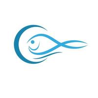 vettore logo pesce