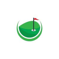 modello di logo di golf vettore