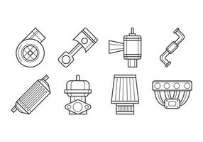 Turbo Kit Icon Vector