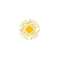 logo di illustrazione del sole vettore