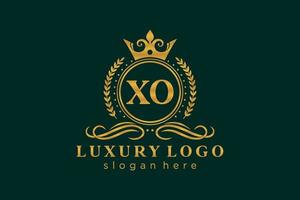 iniziale xo lettera reale lusso logo modello nel vettore arte per ristorante, regalità, boutique, bar, Hotel, araldico, gioielleria, moda e altro vettore illustrazione.