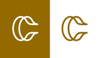 moderno c lettera per bellezza logo disegno, moda logo modello vettore