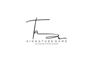 iniziale ta lettera firma logo modello elegante design logo cartello simbolo modello vettore icona