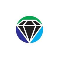 modello di logo di diamante vettore