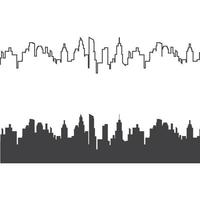 vettore di sfondo dello skyline della città city