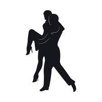 tango ballerini sagome vettore