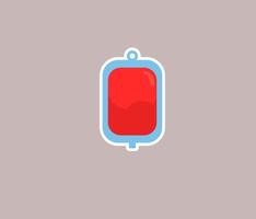 sangue donatore elemento oggetto design etichetta vettore