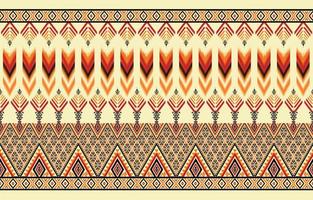 colorato ikat modello, etnico orientale ikat senza soluzione di continuità arte stile. design per sfondo, tappeto, sfondo, vestiario, avvolgere, batik, tessuto, sfondo, sarong, e vettore illustrazione. ricamo stile