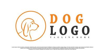 animale domestico stile icona logo design con creativo unico concetto premio vettore