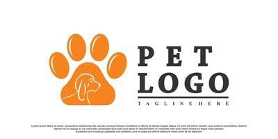 animale domestico stile icona logo design con creativo unico concetto premio vettore