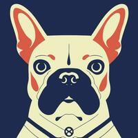 illustrazione vettore grafico di francese bulldog bene per logo, icona, mascotte, Stampa o personalizzare il tuo design
