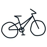 scarabocchio stile bicicletta. vettore illustrazione di disegnato a mano