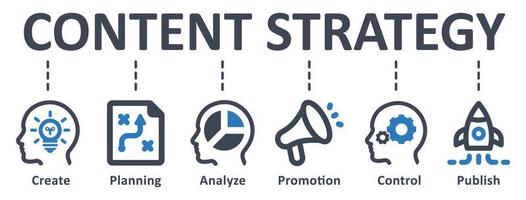 soddisfare strategia icona - vettore illustrazione . contenuto, strategia, creare, analizzare, pianificazione, promozione, controllo, pubblicare, successo, infografica, modello, concetto, striscione, pittogramma, icona impostare, icone .