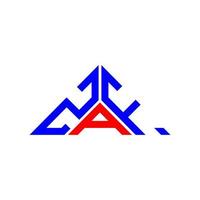zaf lettera logo creativo design con vettore grafico, zaf semplice e moderno logo nel triangolo forma.
