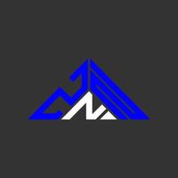 znn lettera logo creativo design con vettore grafico, znn semplice e moderno logo nel triangolo forma.