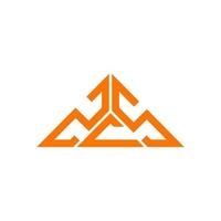 zcs lettera logo creativo design con vettore grafico, zcs semplice e moderno logo nel triangolo forma.