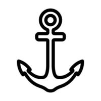 disegno dell'icona di ancoraggio vettore