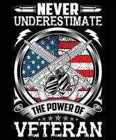 veterano americano esercito soldato, noi militare memoriale giorno vettore maglietta