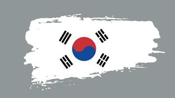 colorato Sud Corea grunge bandiera vettore