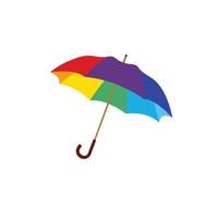 ombrello vettore con arcobaleno colori