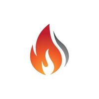 fiamma icona fuoco disegno vettoriale