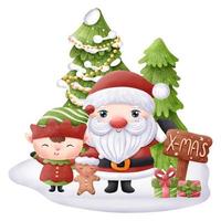 Natale Santa Claus illustrazione vettore