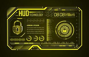 moderno hud tecnologia sfondo vettore