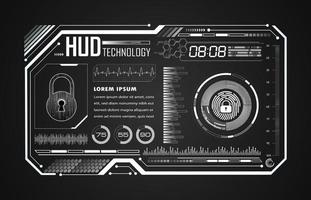 moderno hud tecnologia sfondo vettore