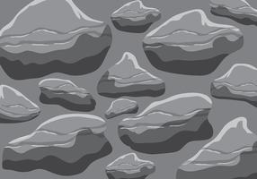 vettore di texturas di roccia grigia