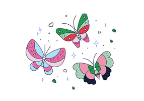 Vettore di farfalla gratis