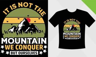 montagna maglietta design modello eps file per montagna vettore