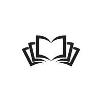 modello di logo del libro vettore