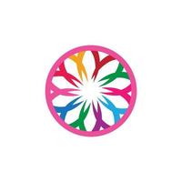 plumeria fiore logo vettore