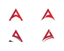 una lettera logo rosso vettore