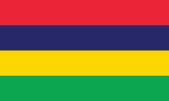 il nazionale bandiera di mauritius vettore illustrazione