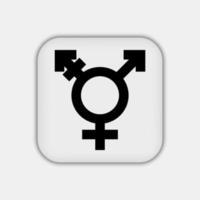 icona simbolo transgender. vettore
